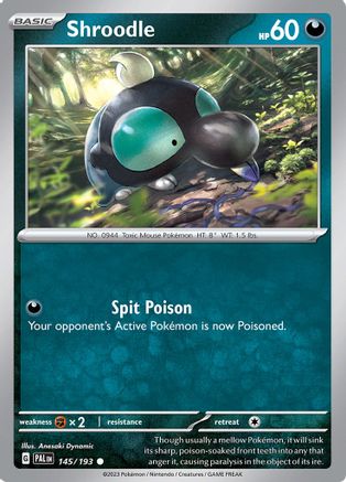 Shroodle - 145/193 145 - SV02 Paldea Evolved-1