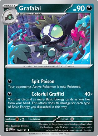 Grafaiai 146 - SV02 Paldea Evolved Reverse Holofoil-1