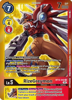 RizeGreymon (Tamer Party -Special-) (BT12-042) - Across Time Foil-1