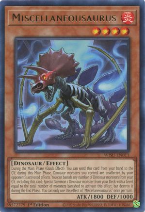 Miscellaneousaurus (WISU-EN011) - Wild Survivors 1st Edition-1