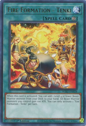 Fire Formation - Tenki (WISU-EN028) - Wild Survivors 1st Edition-1