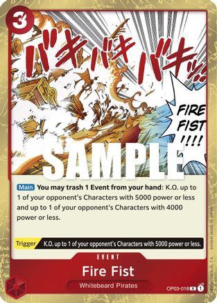 Fire Fist (OP03-018) - Pillars of Strength Foil-1