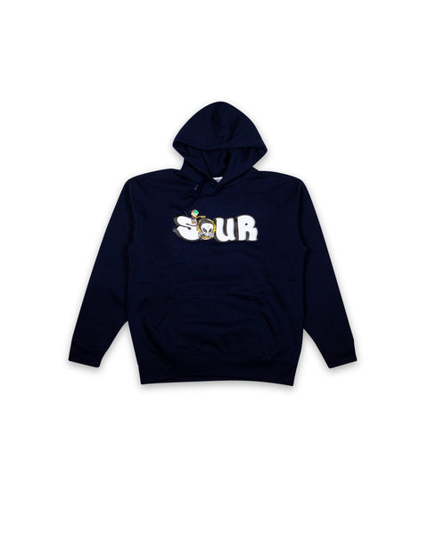 Sour Solution x Grant Patterson 'Grant Piss' Hoodie - Navy-1