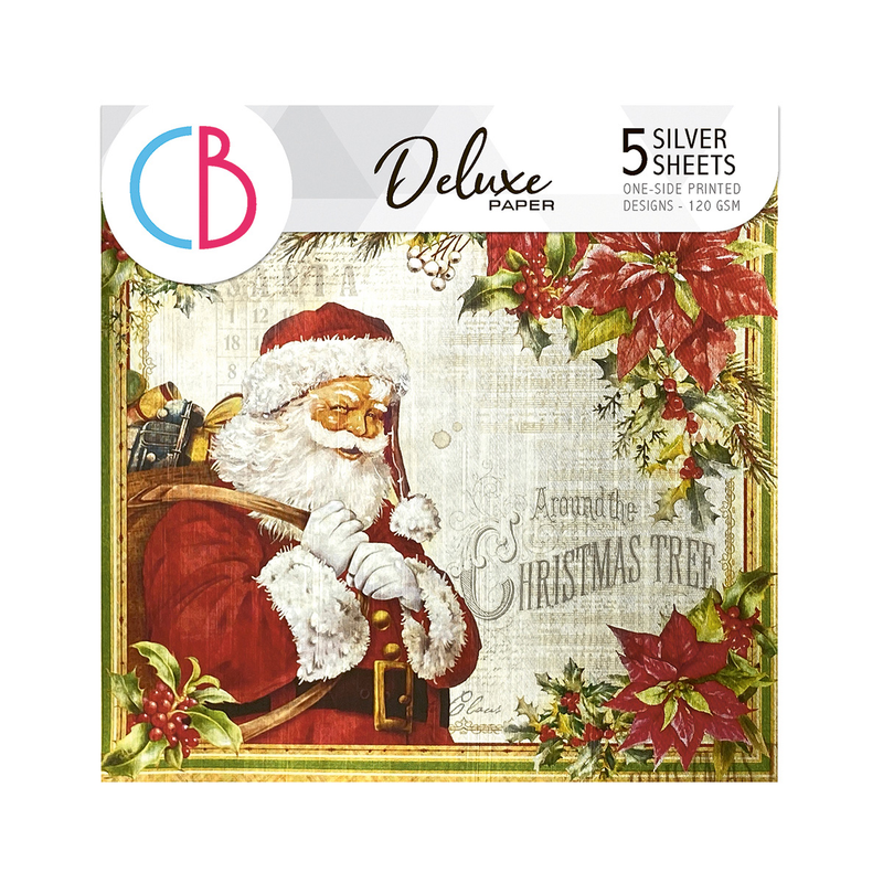 Dear Santa Deluxe Paper Silver 6"x6" 5/Pkg-2