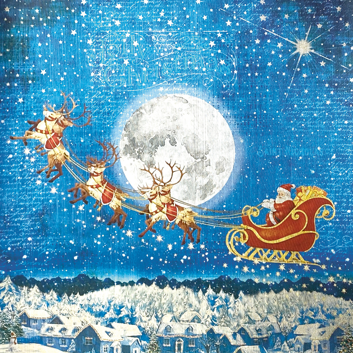 Dear Santa Deluxe Paper Silver 6"x6" 5/Pkg-5