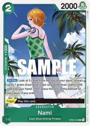Nami (030) (OP03-030) - Pillars of Strength Foil-1
