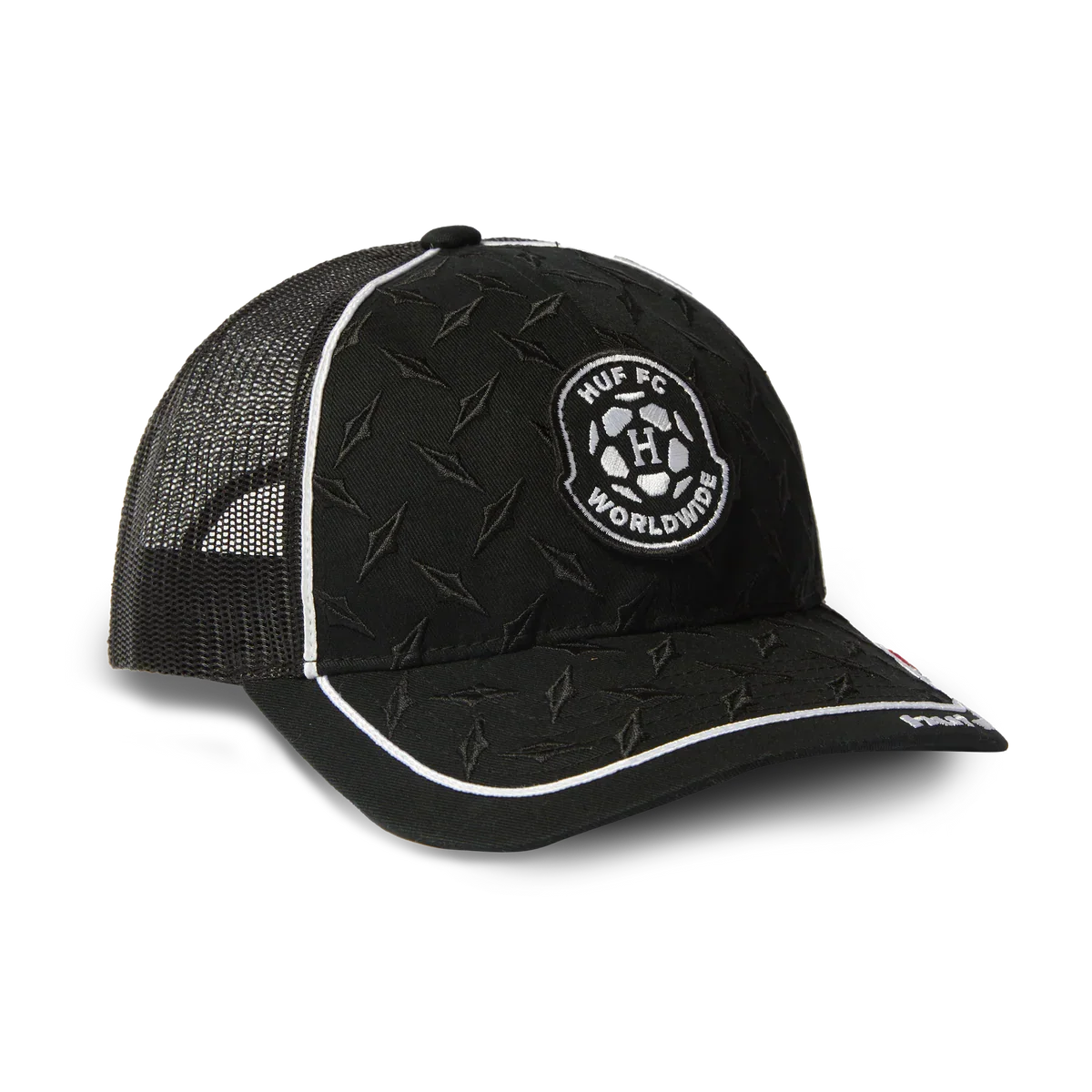 HUF 'Diamond Plate' Trucker Cap - Black-2