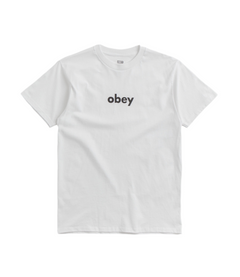 Obey 'Lower Case' Tee - White-1