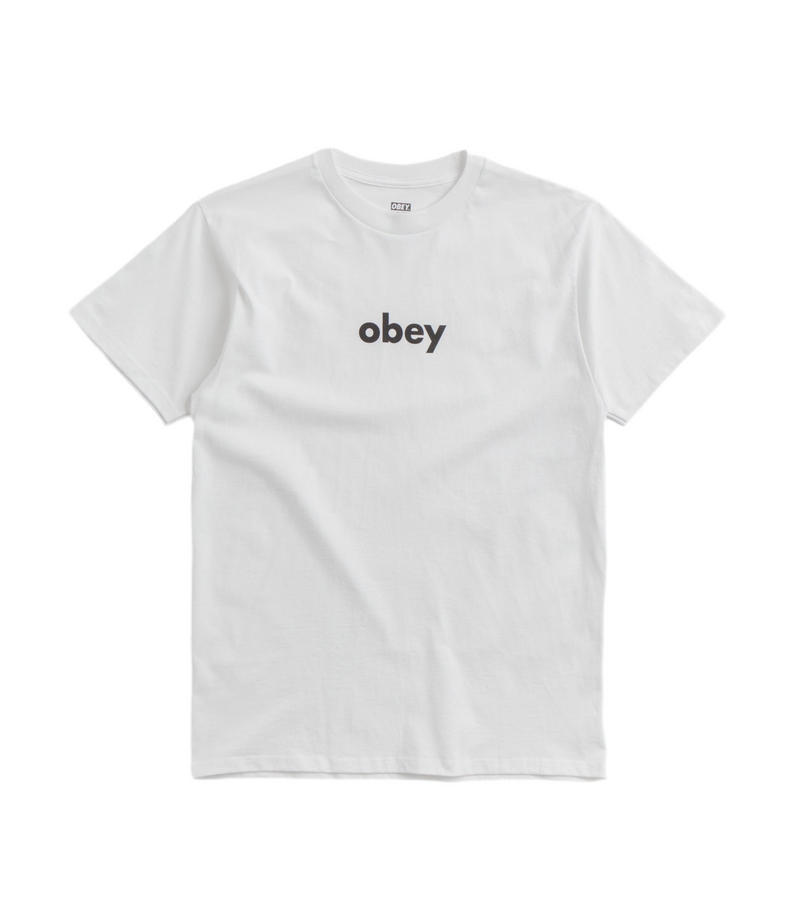 Obey 'Lower Case' Tee - White-1
