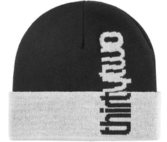 ThirtyTwo 'Double Overlap' Beanie - Black/White-1
