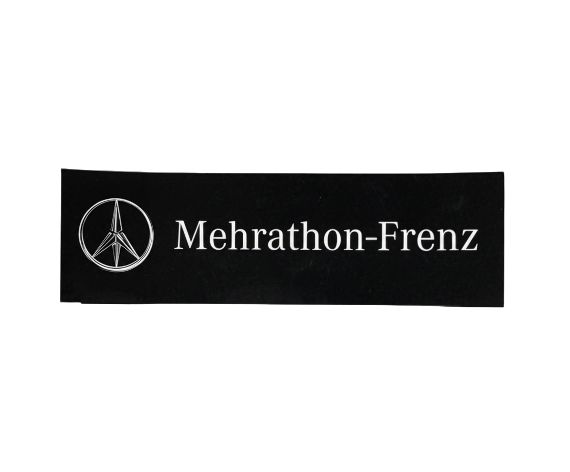 Mehrathon 'Luxury Car' Sticker - Black-1
