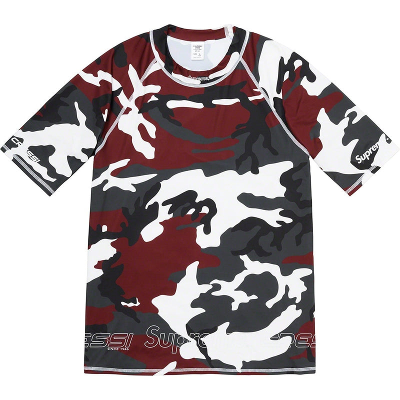 Supreme x Cressi Rash Guard Tee - Red Camo-1