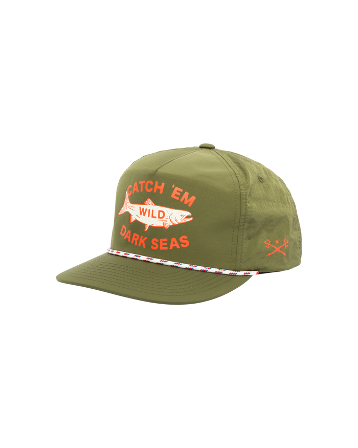 Dark Seas 'Hargus'  Cap - Olive-1
