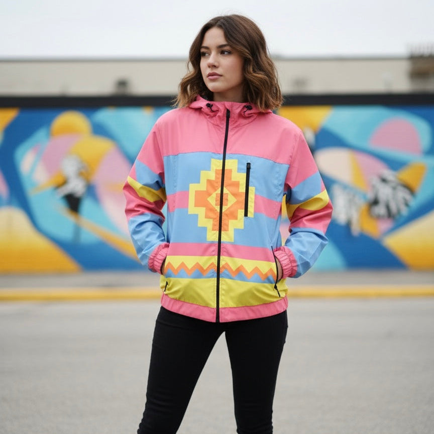 Pink Horizon Windbreaker-2
