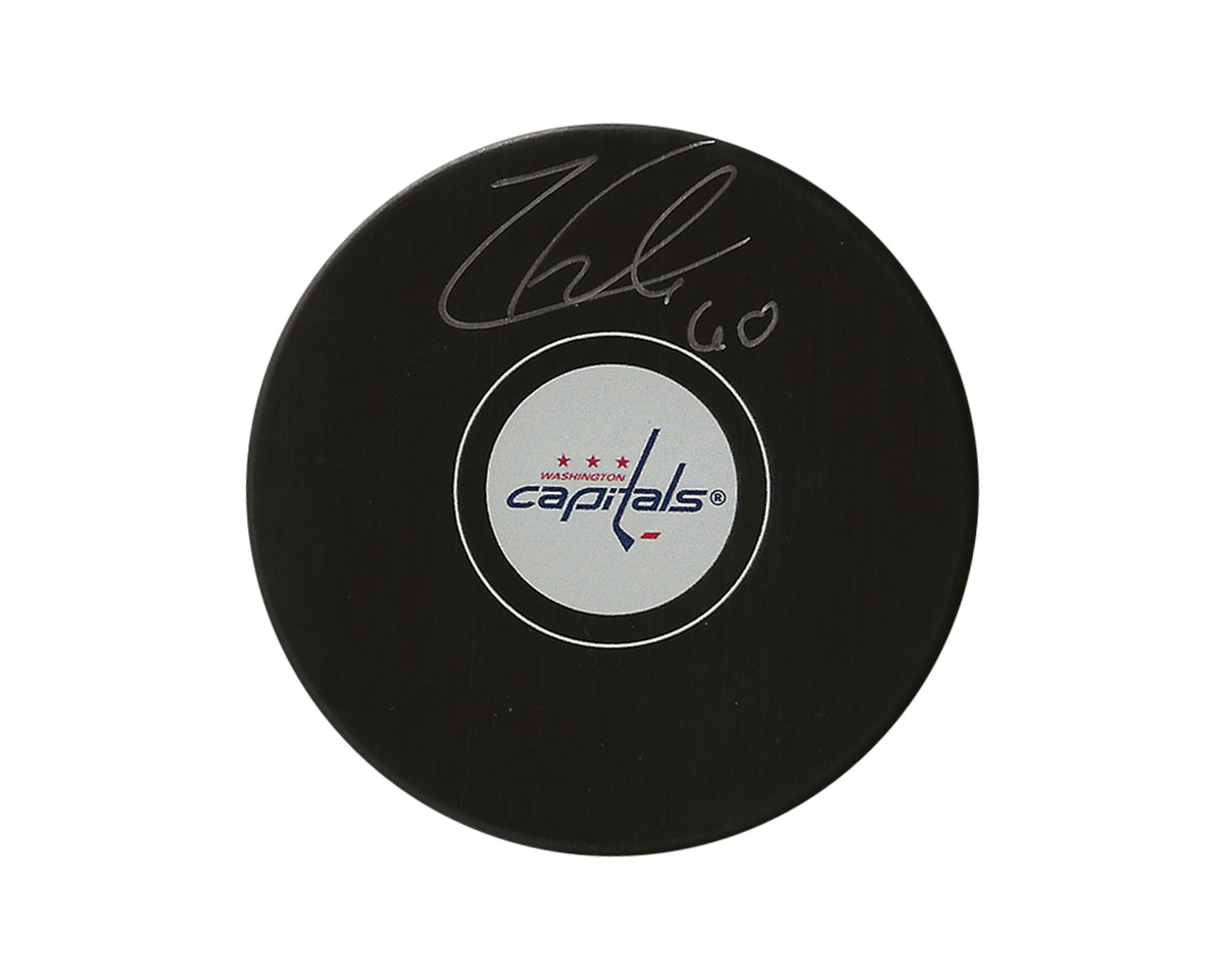 Palet de hockey autographe de Zach Fucale des Capitals de Washington