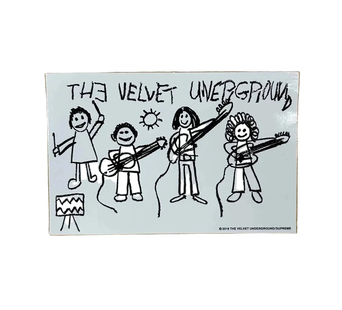 Supreme x The Velvet Underground 'Drawing' Sticker - White