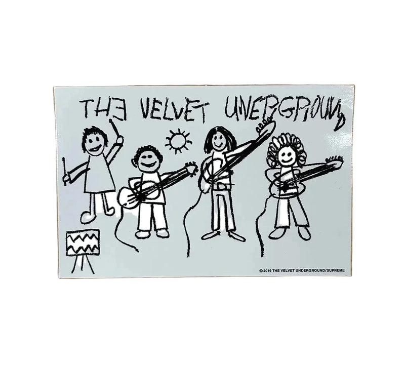 Supreme x The Velvet Underground 'Drawing' Sticker - White-1