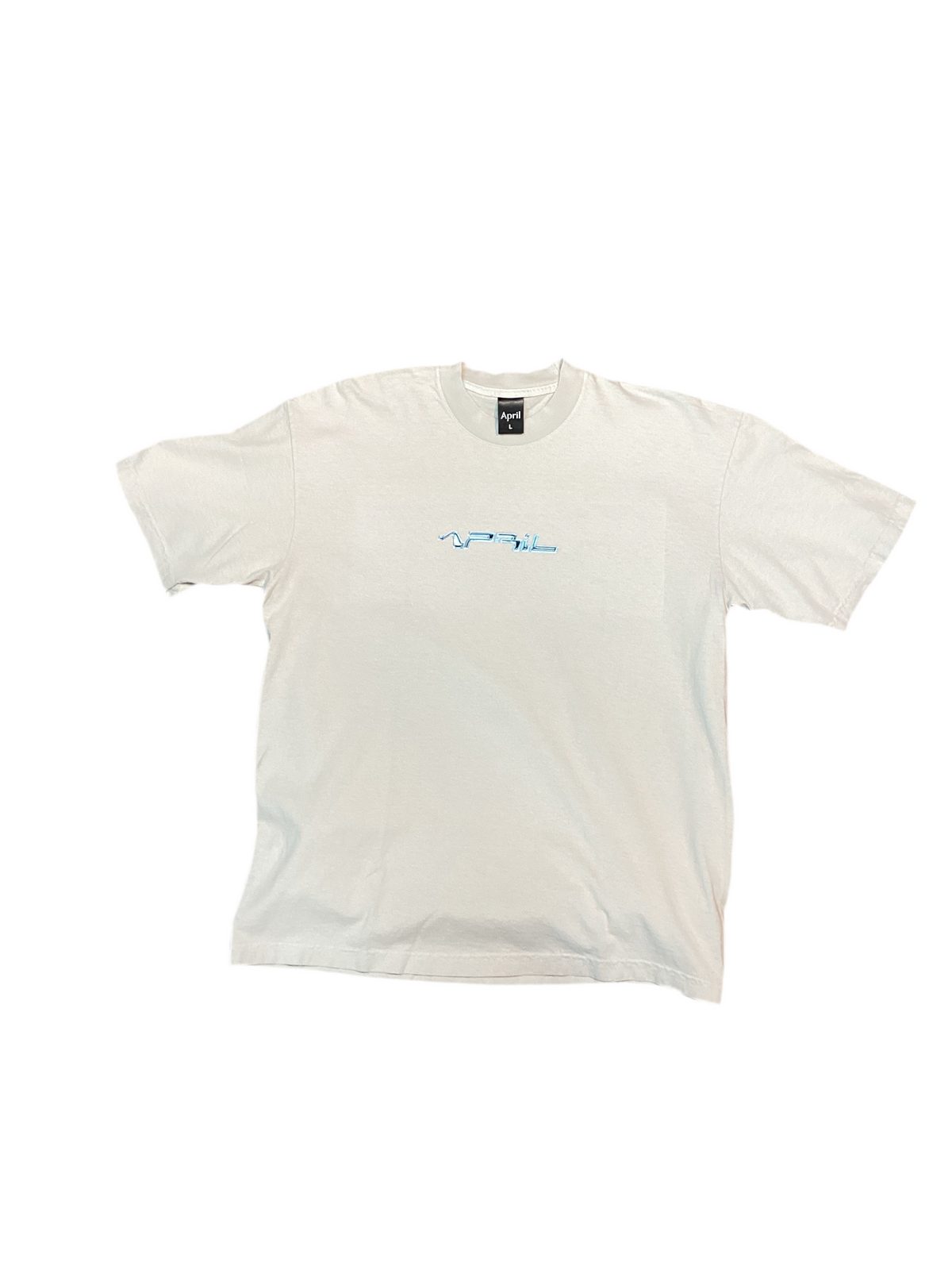 April Skateboards 'Futur' Tee - Light Grey-1