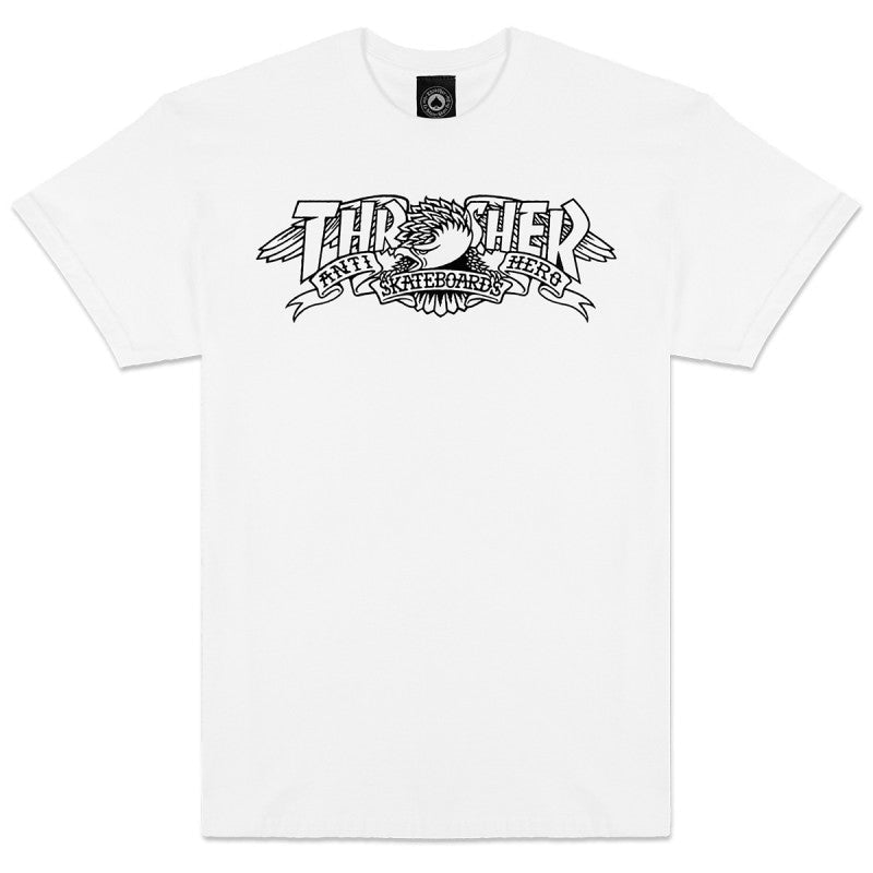 Antihero x Thrasher 'Mag Banner' Tee - White-1