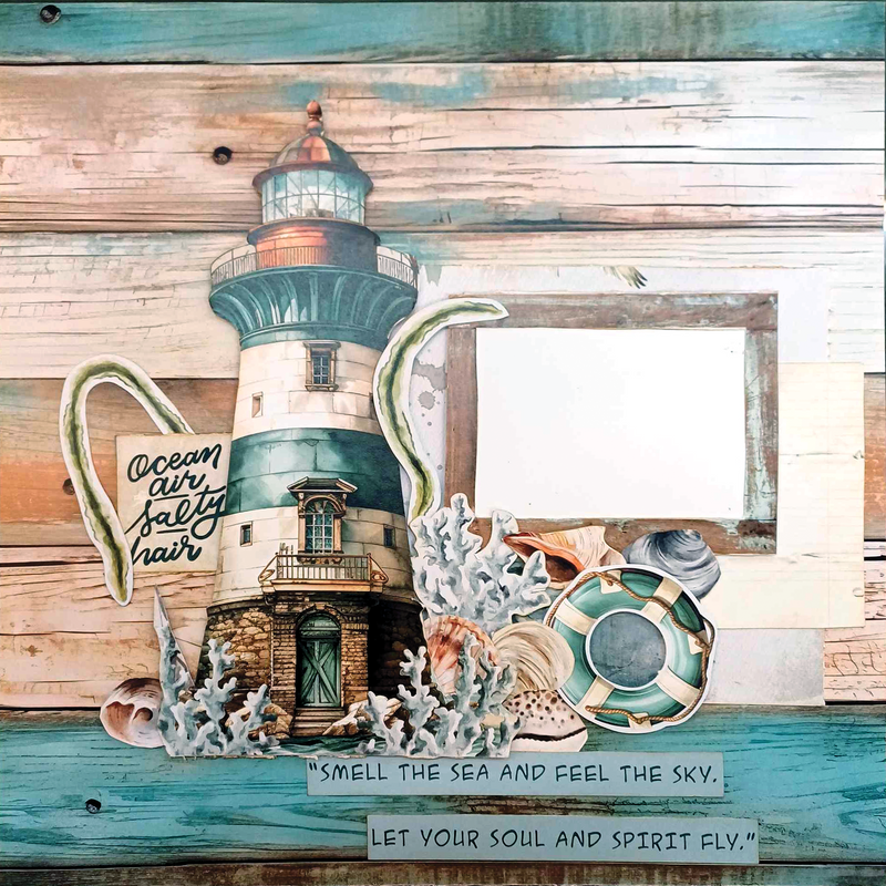 Colección de álbumes de recortes Maritime Tides de 12x12 de 3Quarter Designs-10