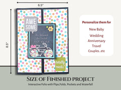 CrafTreat Scrapbook Blanks - Gate Fold Folio - Black Color-4