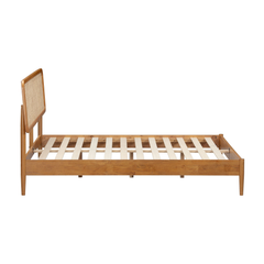 Estructura de cama de ratán natural Lupin-12