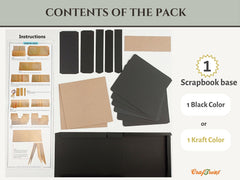CrafTreat Scrapbook Blanks - Basic 8x8 - Kraft Color-4