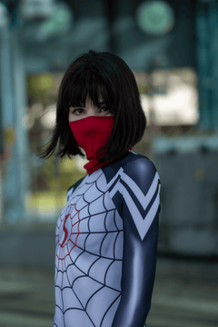 [Inventory Clearance] Super Hero Spider Cindy Cosplay Full Bodysuit Halloween Costume Zentai-4
