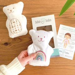 Rainbow Small Therapeutic Bear - Béké-Bobo-3