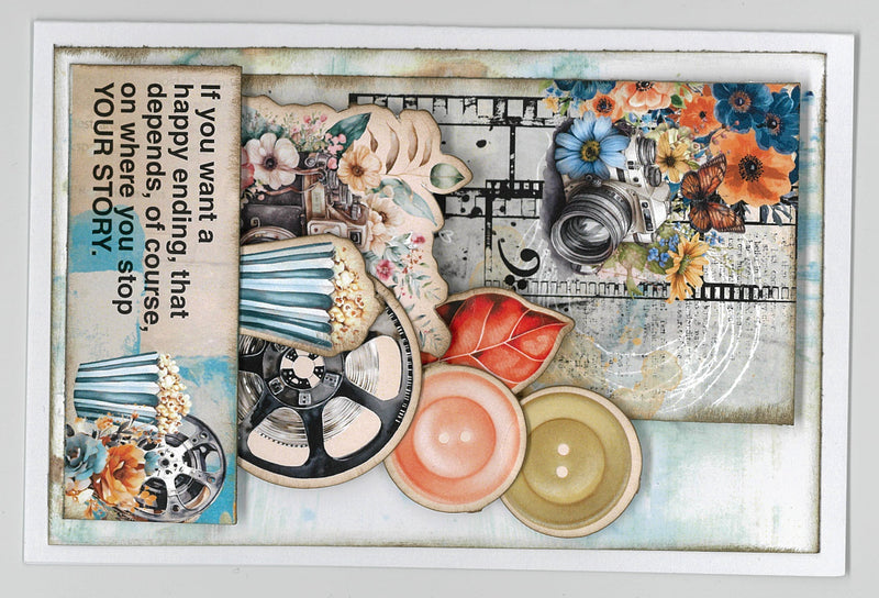 3Quarter Designs Cerulean Score 6x4 Card Pack-9