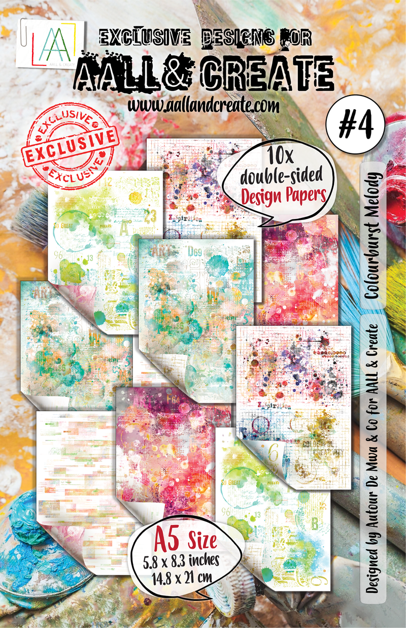 AALL and Create - A5 Design Paper - Colourburst Melody-1