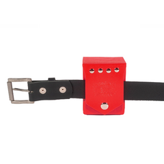 Hero Red Deck Box + Belt Loop - Hard Shell Faux Leather-4