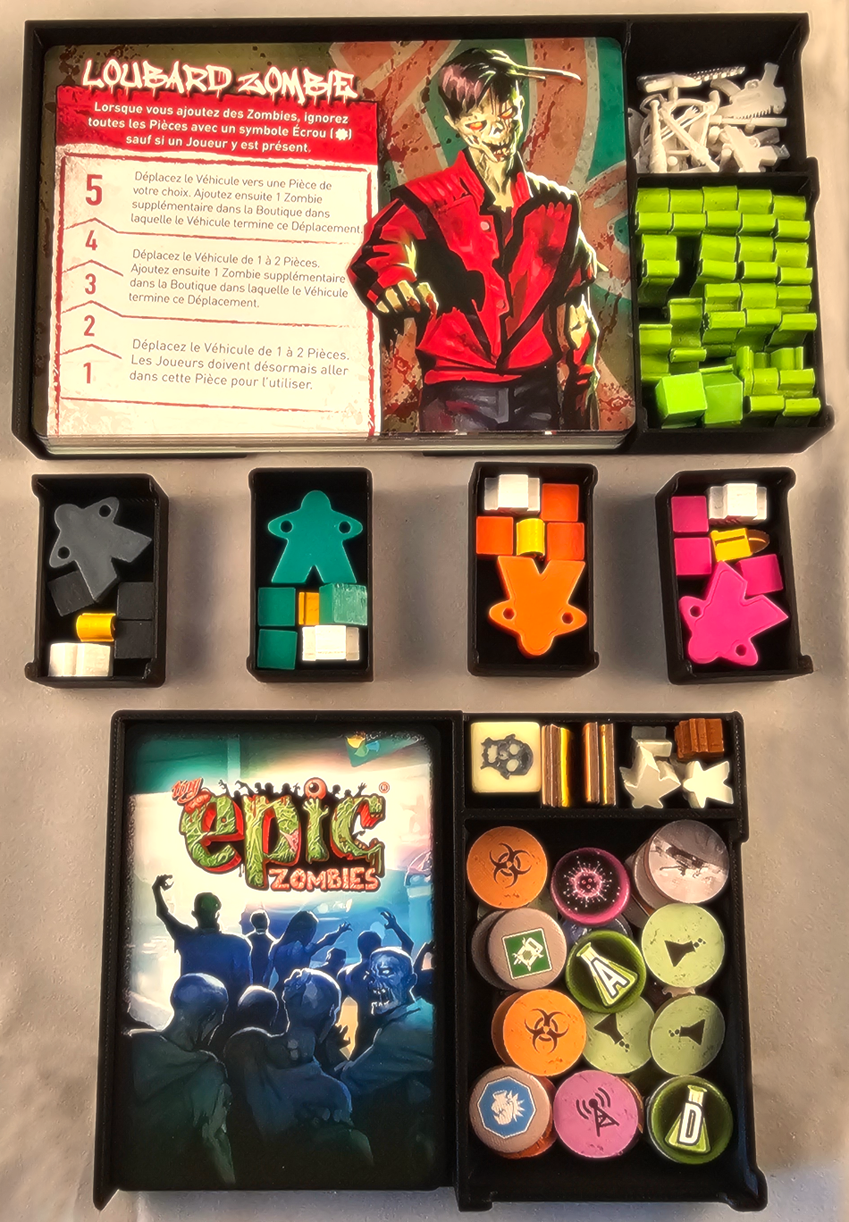 Organizador para Tiny Epic Zombies