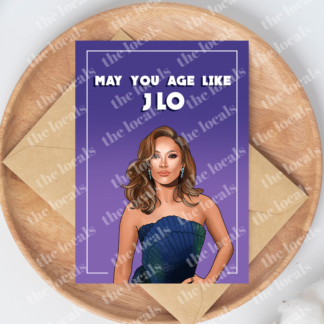 Age like JLO |Greeting Card-1
