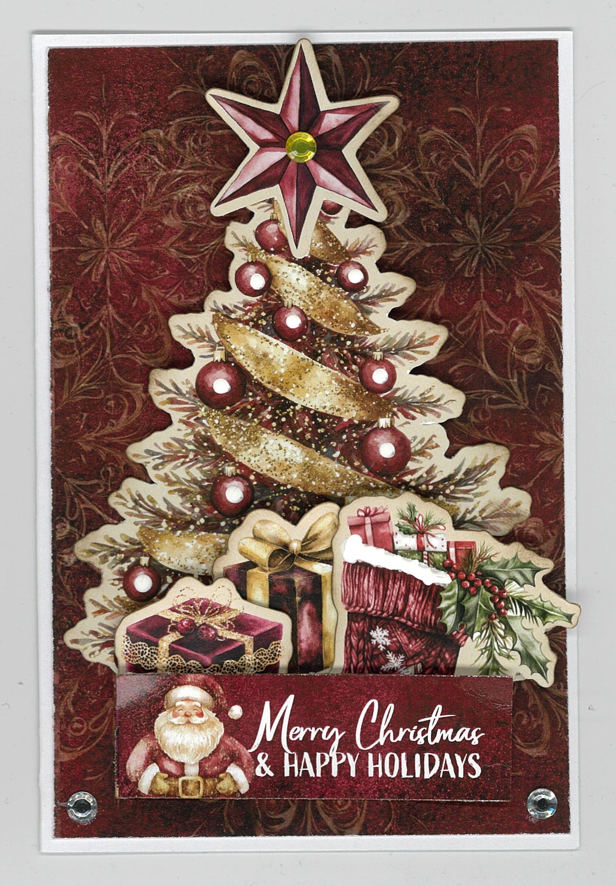 3Quarter Designs Sugarplum Wreath  6x4 Card Pack-9