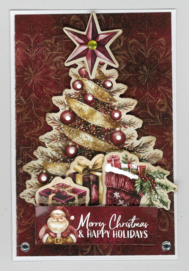 3Quarter Designs Sugarplum Wreath  6x4 Card Pack-9