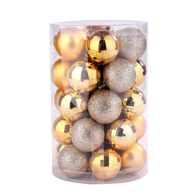 34 Christmas Ball Set 4cm Christmas Ornaments-7