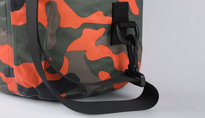Outdoor Waterproof Bag Camouflage Polyester Double Shoulder Waterproof Bag Portable Beach Backpack-7