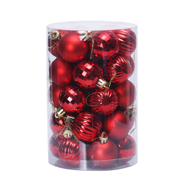 34 Christmas Ball Set 4cm Christmas Ornaments-20