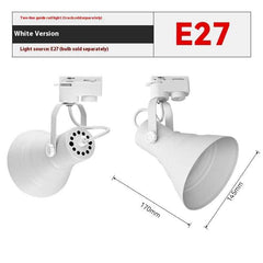 PAR38 Track Spotlight Lamp Holder Track Light Universal Swing Lampshade-3