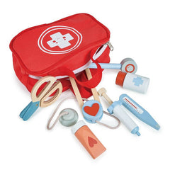 Mentari Toys Wooden My First Aid Kit - Pretend Play Doctor Set - Ages 3+-3