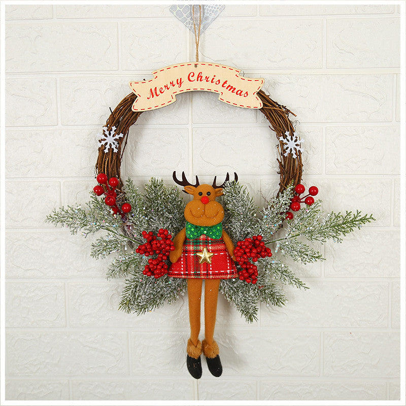 Christmas Decorations Garland Wreath-13