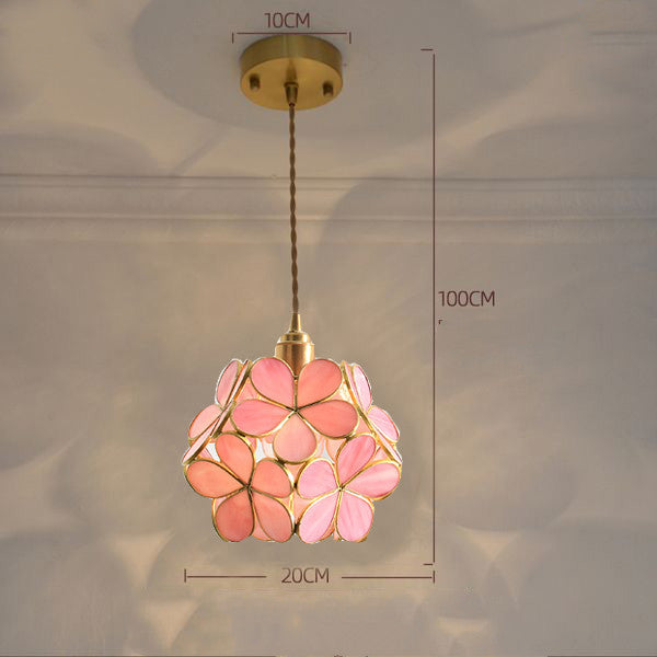 Tiffany-Style Retro Glass Pendant Chandelier-6