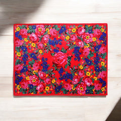 Red Kookum Fleece Blanket-1