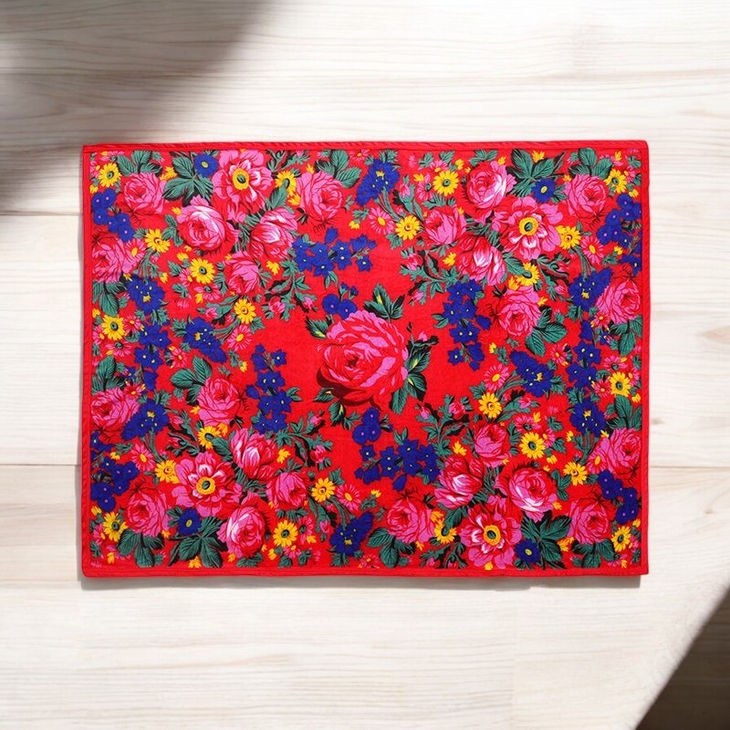 Red Kookum Fleece Blanket-1