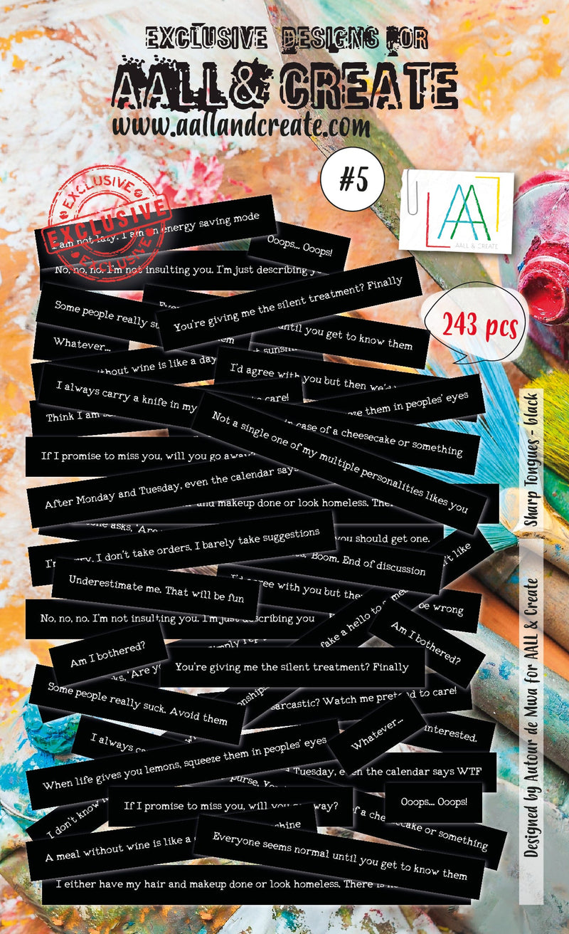 AALL and Create Ephemera - 005 - Sharp Tongues Black-1