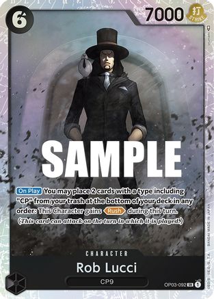 Rob Lucci (092) (OP03-092) - Pillars of Strength Foil-1