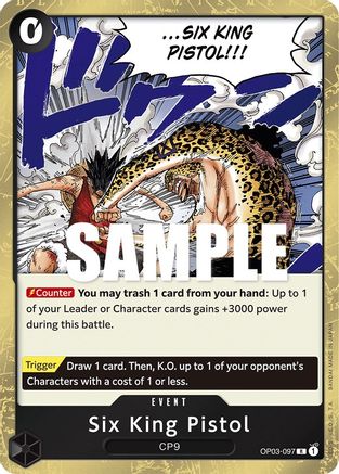 Six King Pistol (OP03-097) - Pillars of Strength Foil-1