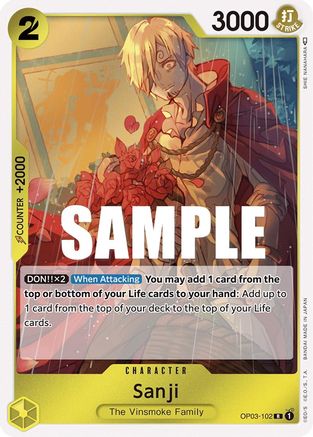 Sanji (OP03-102) - Pillars of Strength Foil-1