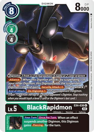 BlackRapidmon (EX4-036) - Alternative Being Booster-1